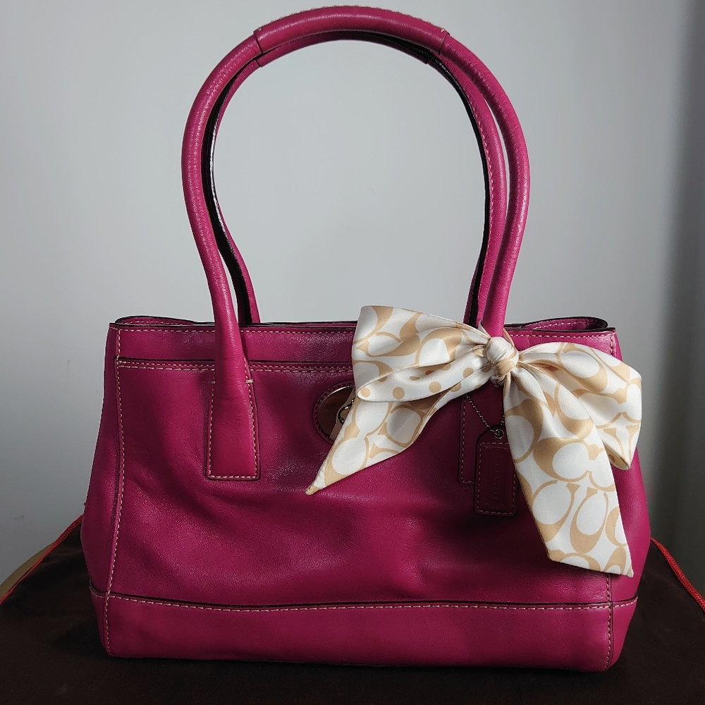 Coach F13675 Hampton Leather Bag *Authentic - Picture 1 of 6